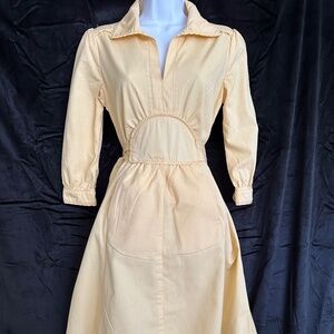 Sound Girl vintage style yellow dress size S